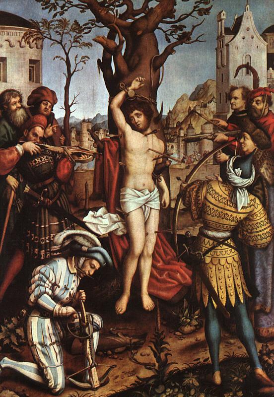 HOLBEIN, Hans the Elder The Martyrdom of Saint Sebastian oil painting image